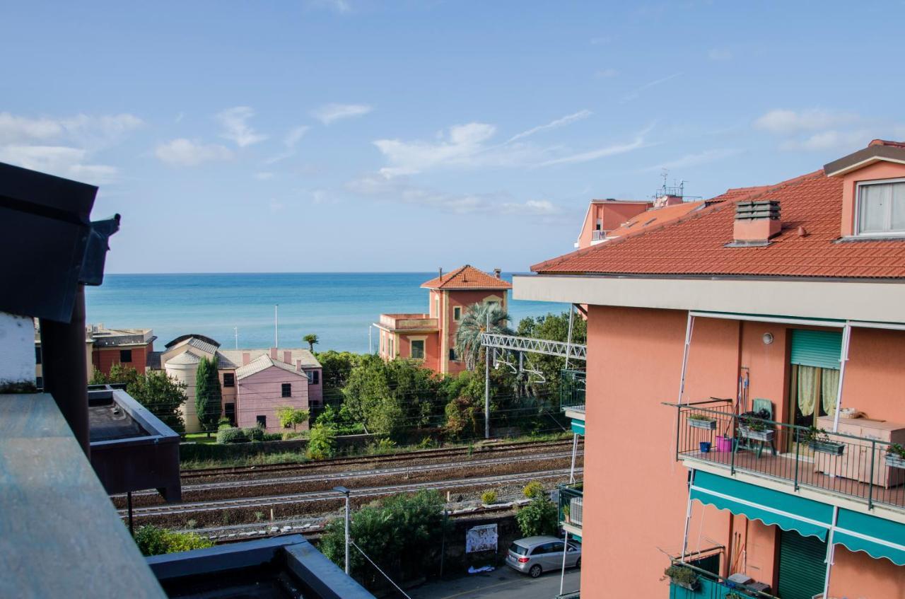 セストリ・レヴァンテ009 - Attico Sant'Anna Vista Mare 150M Dalla Spiaggia Con Terrazza Privataアパートメント エクステリア 写真